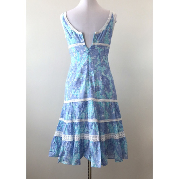 Lilly Pulitzer Dress Sz 2 purple blue animal print - Picture 7 of 8